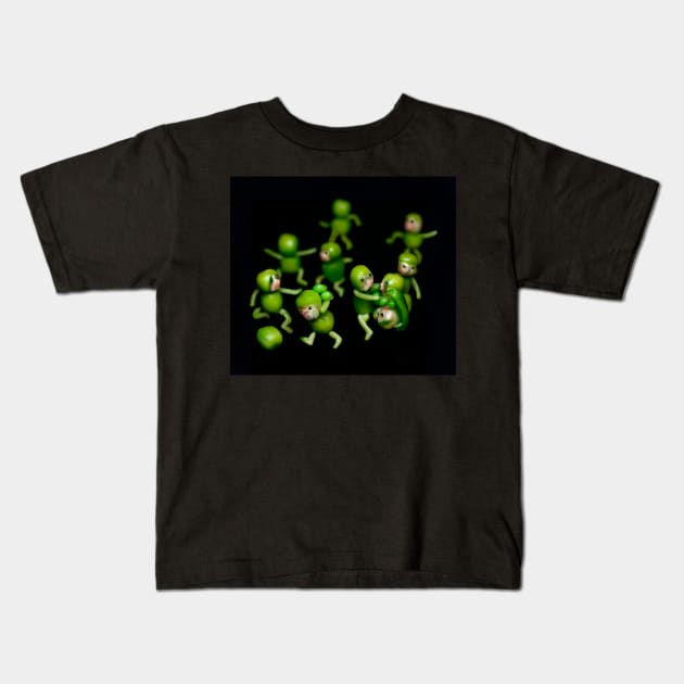 When Peas Go Bad Kids T-Shirt by PictureNZ